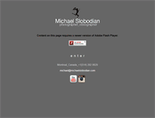 Tablet Screenshot of michaelslobodian.com